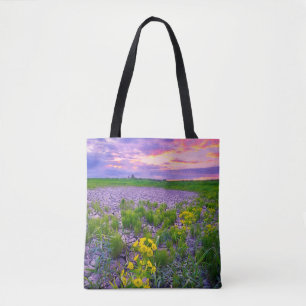 Flowers North Dakota Red River Valley Tote Bag
