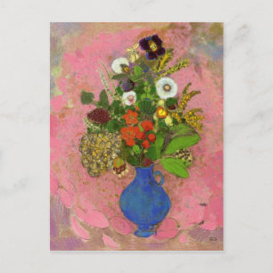 Flowers, Odilon Redon 1905 Floral Painting Postcard