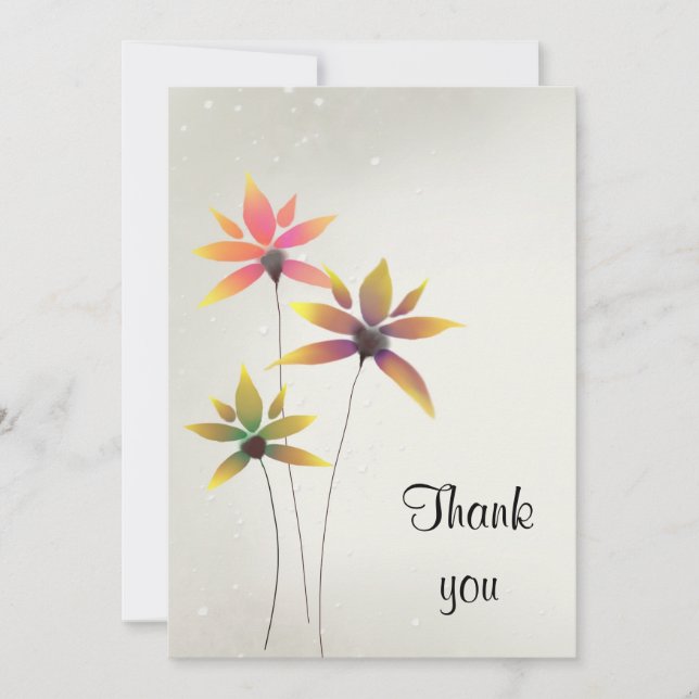 Flowers of appreciation holiday card (Front)