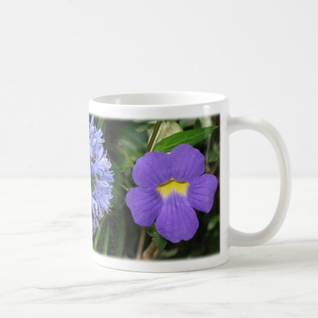 Flowers of Costa Rica - Blue Coffee Mug (Right)