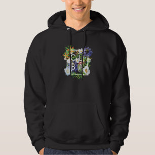 Flowers Of Cuba Word Art Cuban Pride Hoodie