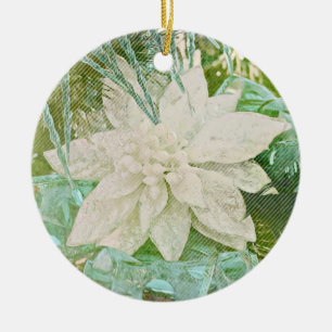 Flowers of Faith Isaiah Poinsettia Ornament