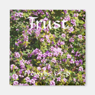 Flowers of Faith Proverbs Sage Magnet