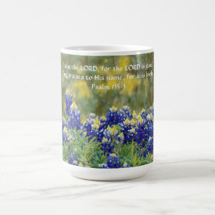 Flowers of Faith Psalm 135:3 Bluebonnet Cup