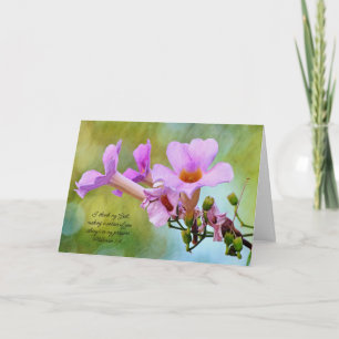 Flowers of Faith Thinking and Praying Note Card