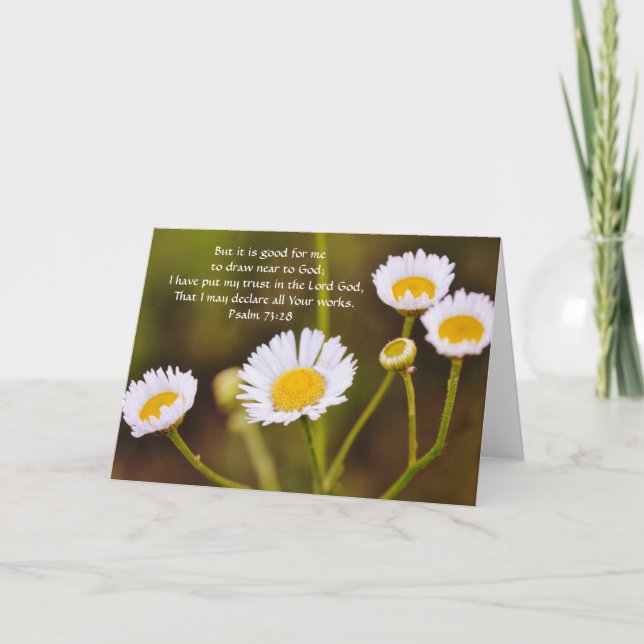 Flowers of Faith Tiny Flowers Note Card (Front)