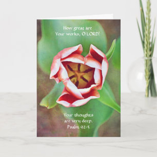 Flowers of Faith Tulip Psalm Note Card