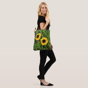 Flowers of Faith Yellow Wildflower Tote Psalm