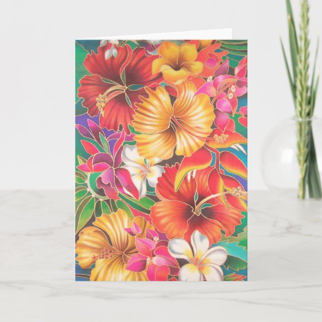 "FLOWERS OF FIJI" CARD (Front)