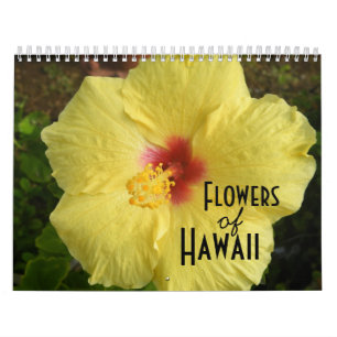 Flowers of Hawaii Photo Calendar