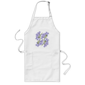 Flowers of Jacaranda Brazil Long Apron