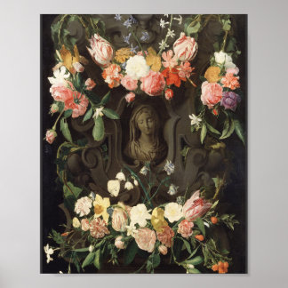 Flowers of Mary Sacred Art Poster