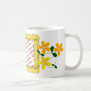 Flowers of Orange & Yellow Frame Coffee Mug