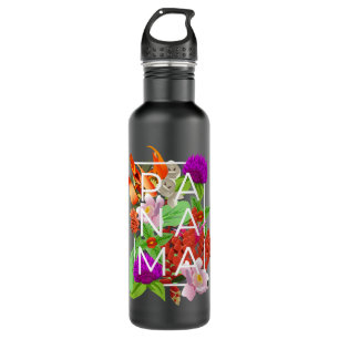 Flowers of Panama Word Art - Panamanian Pride 710 Ml Water Bottle