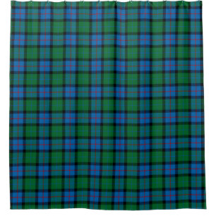 Flowers Of Scotland Tartan Shower Curtain