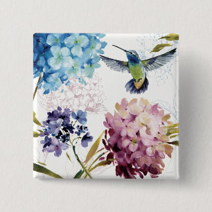 Flowers of Spring 15 Cm Square Badge