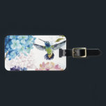 Flowers of Spring Luggage Tag<br><div class="desc">© Lisa Audit / Wild Apple.  The image features colourful flowers in full bloom. A hummingbird in flight can also be seen on the image.</div>