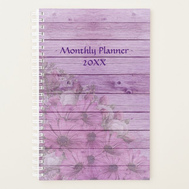 Flowers of Spring Monthly Planner (Front)