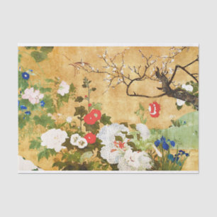 Flowers of the four seasons, Saito Ippo, Asian Art Tissue Paper