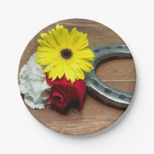 Flowers of the Triple Crown Paper Plate