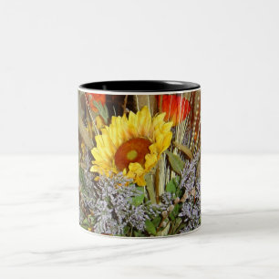 Flowers of Tuscany Two-Tone Coffee Mug