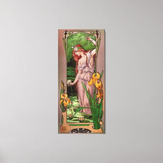 Flowers Of Water by Élisabeth Sonrel Canvas Print (Front)