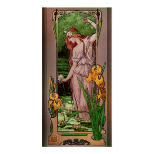 Flowers Of Water by Élisabeth Sonrel Poster