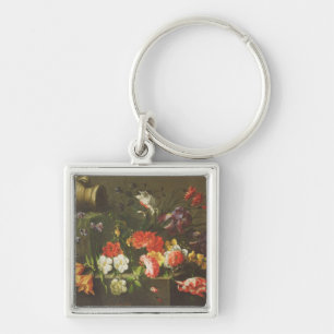 Flowers on a Ledge, 1665 Key Ring