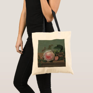 Flowers on a Ledge by Ottesen, Vintage Still Life Tote Bag