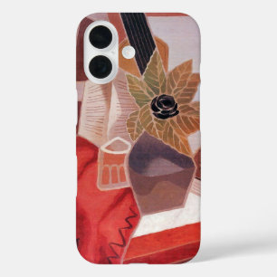Flowers on a Table by Juan Gris, Vintage Cubism iPhone 16 Case
