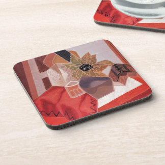 Flowers on a Table by Juan Gris, Vintage Cubism Coaster