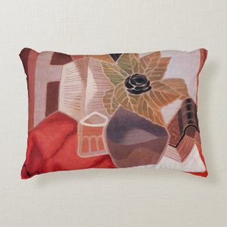 Flowers on a Table by Juan Gris, Vintage Cubism Decorative Cushion
