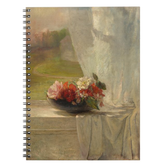 Flowers on a Window Ledge Notebook (Front)
