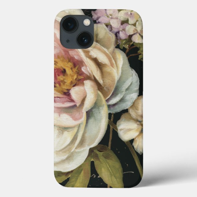 Flowers on Black Case-Mate iPhone Case (Back)