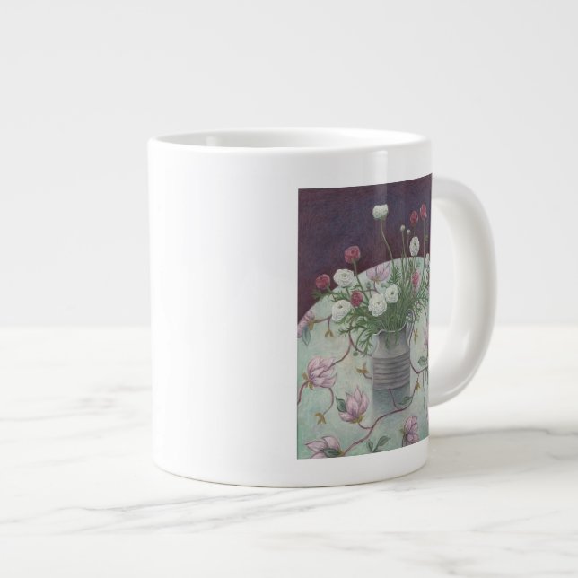 Flowers on Flowers 2003 Large Coffee Mug (Front Right)