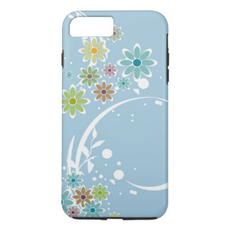 Flowers on Pale Blue iPhone 8 Plus/7 Plus Case