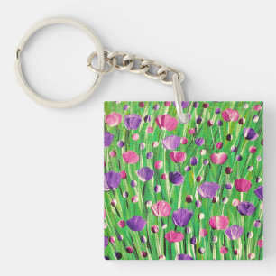Flowers On Parade Key Ring