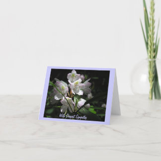 Flowers on Sympathy Card