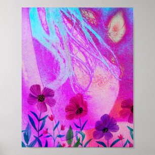 Flowers on the chest poster