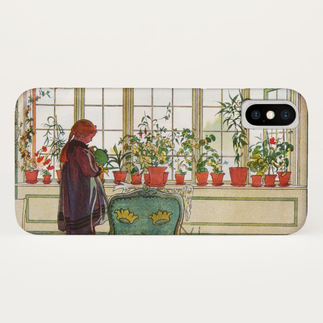 Flowers on the Windowsill by Carl Larsson Case-Mate iPhone Case (Back (Horizontal))