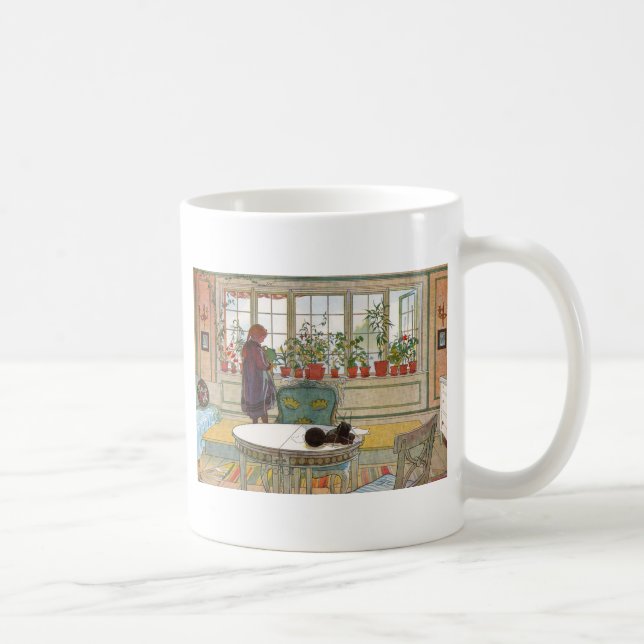 Flowers on the Windowsill Coffee Mug (Right)