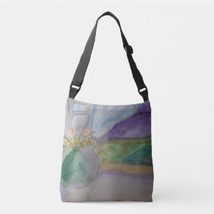 Flowers On The Windowsill Crossbody Bag