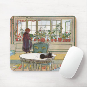 Flowers on the Windowsill From A Home Carl Larsson Mouse Mat
