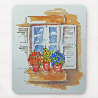 Flowers on the Windowsill Mousepad