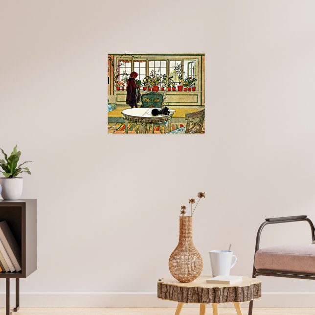 Flowers on the Windowsill, Poster (Living Room 3)