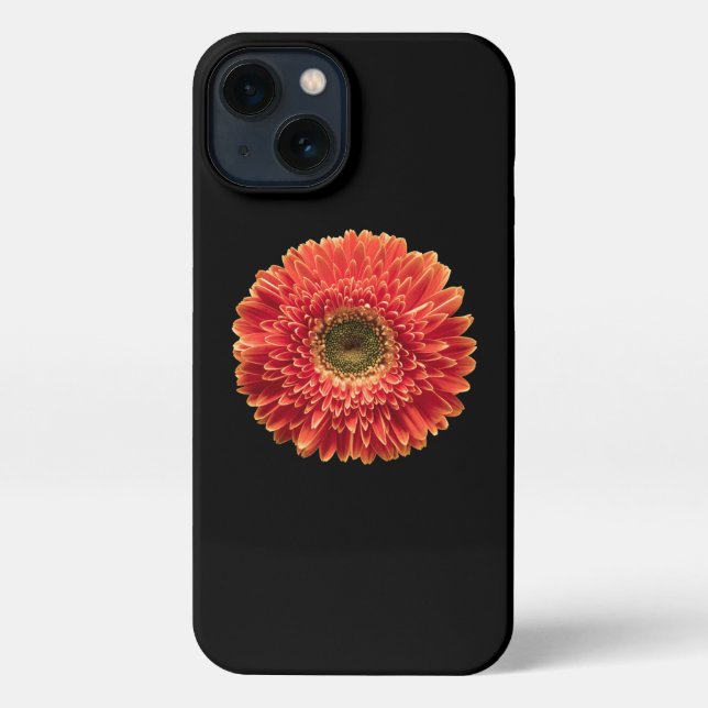 Flowers | Orange Gerbera Daisy iPhone Case (Back)