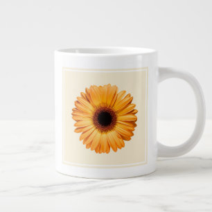 Flowers Orange Gerbera Large Coffee Mug