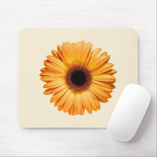 Flowers Orange Gerbera Mouse Mat