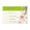 Flowers orange lime green wedding RSVP card