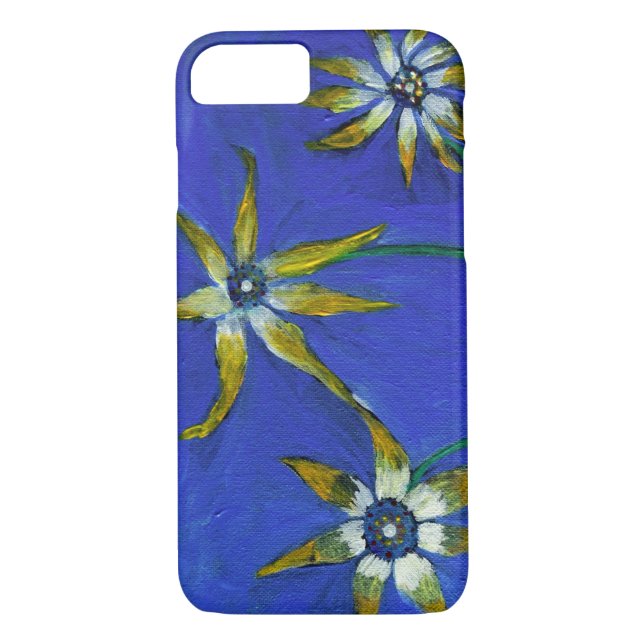 Flowers Painting Apple iPhone 7, Barely There Case-Mate iPhone Case (Back)